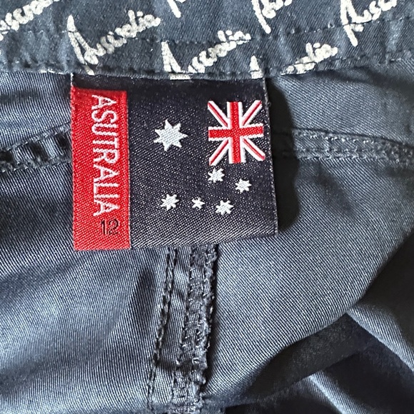 Kids Navy Australian Flag Swim Trunks - Picture 7 of 8